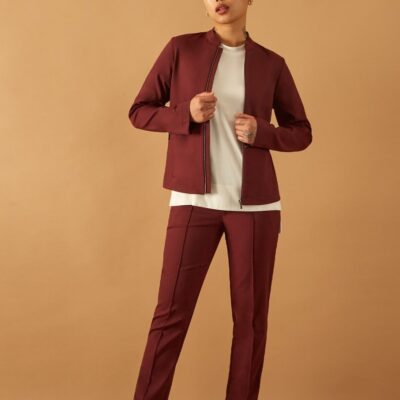 Women ADAY Pants | Rebellion Tailored Pants Merlot