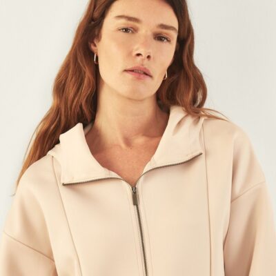 Women ADAY Jackets & Outerwear | Comfort Zone Hoodie Sand