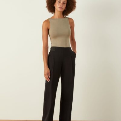 Women ADAY Pants | Turn It Up Wide Leg Pants Black