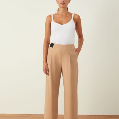 Women ADAY Pants | Turn It Up Wide Leg Pants Latte