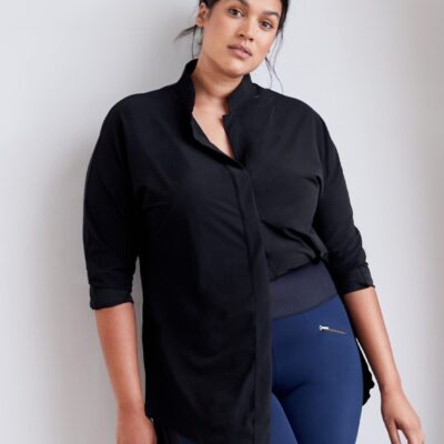 Women ADAY Tops & Blouses | Something Borrowed Shirt Black