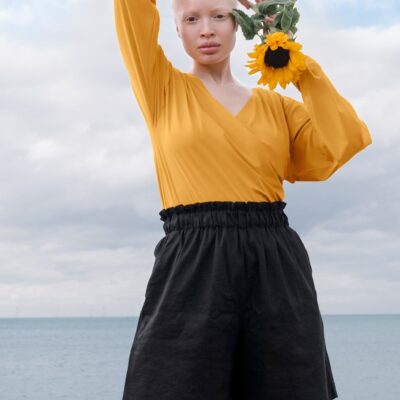 Women ADAY Tops & Blouses | That’S A Wrap Top Sunflower