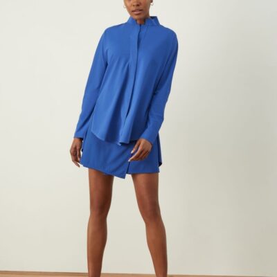 Women ADAY Tops & Blouses | Something Borrowed Shirt Lapis