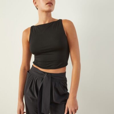 Women ADAY Tops & Blouses | Tip-Top Crop Top Black