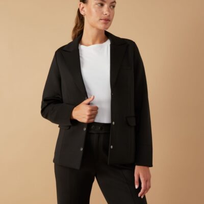 Women ADAY Tops & Blouses | Soft Power Blazer Black